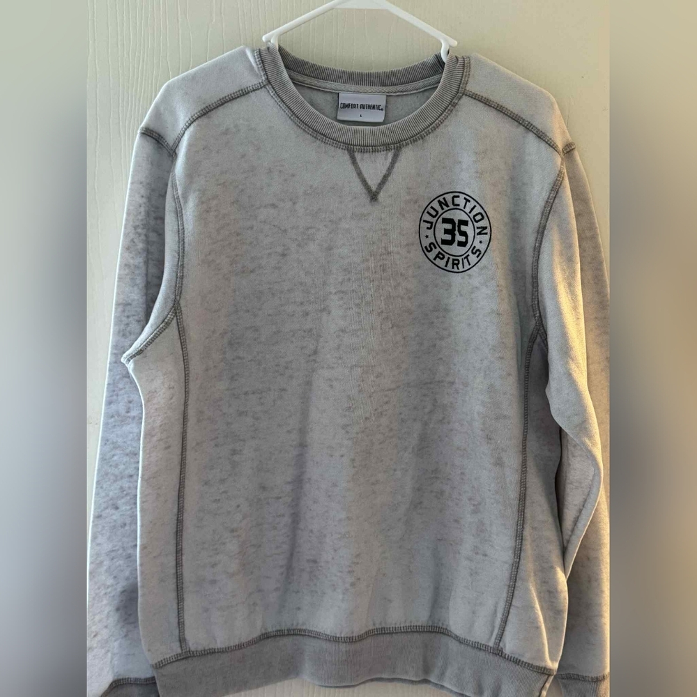 Gray Crewneck Sweater for Men